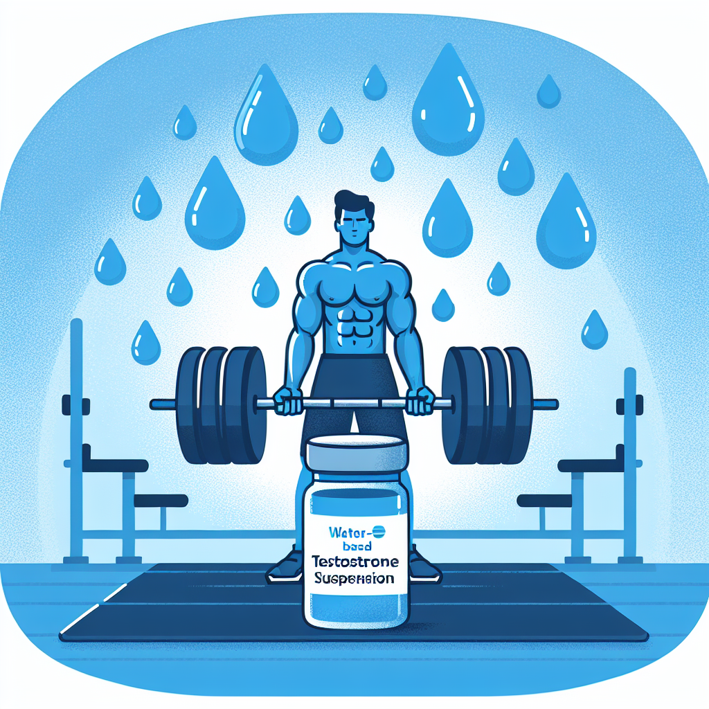 Performance enhancement with water-based testosterone suspension