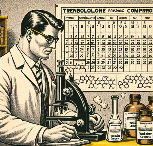 Who created trenbolone compresse and when?